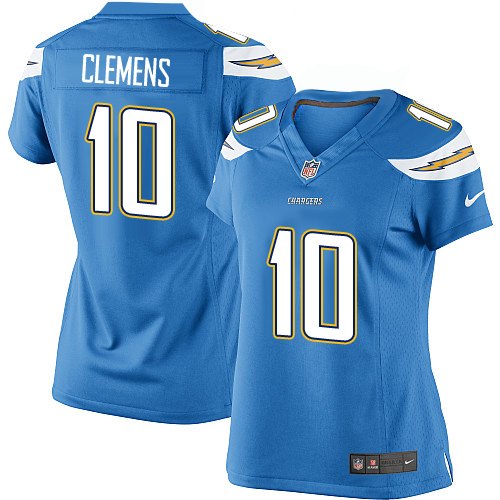 Women's Elite Kellen Clemens Nike Jersey Electric Blue Alternate - #10 NFL Los Angeles Chargers